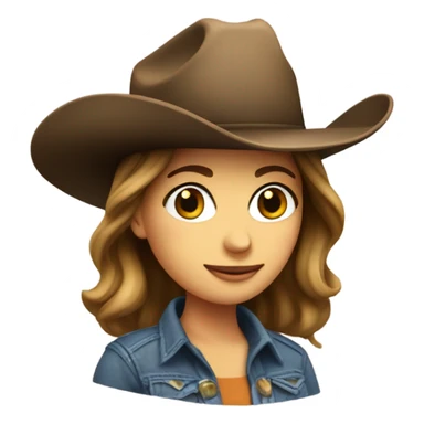 Caitlin Clark wearing a cowboy hat sticker