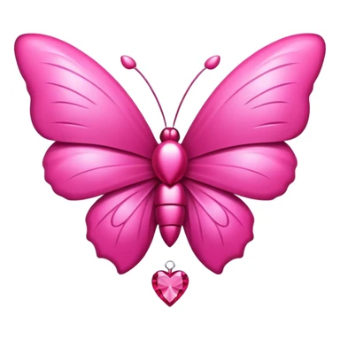 un cœur rose avec un noeux de papillon  sticker