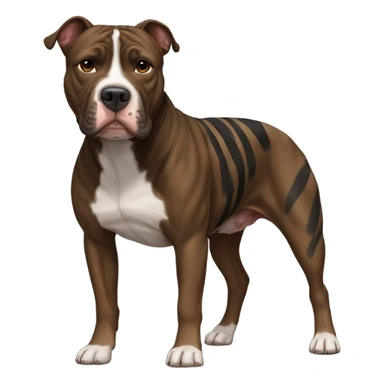 brindle pitbull sticker