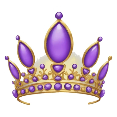 Purple and gold tiara  sticker