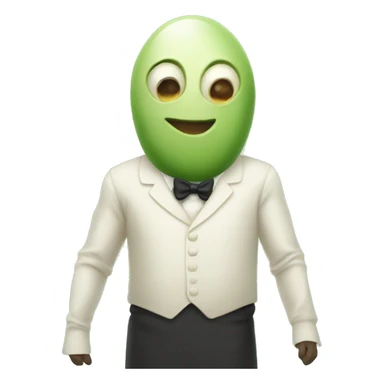 Magic pale man with avocados sticker