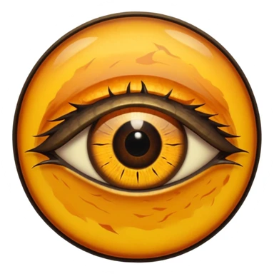 Realistic Cat-Reptile slit pupil eye in a circle  sticker