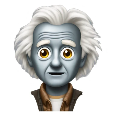 emmett brown back to the future sticker
