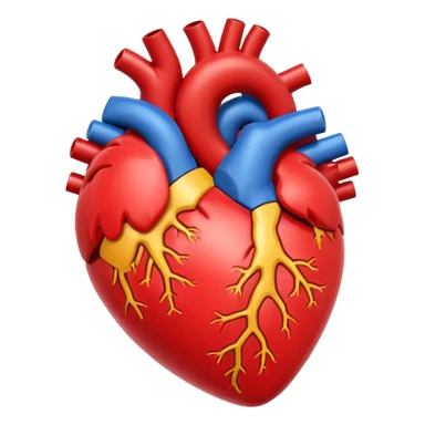 Cartoon heart beating out of chest sticker