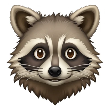 Deformed raccoon sticker