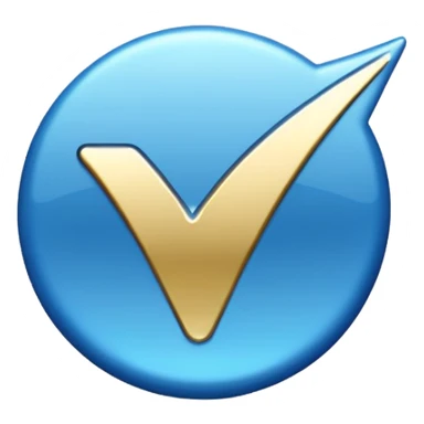 Verified blue tick sticker