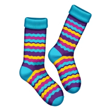 Colourful pair of socks sticker