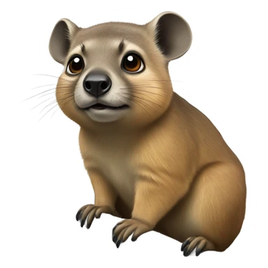 Hyrax on a rock sticker