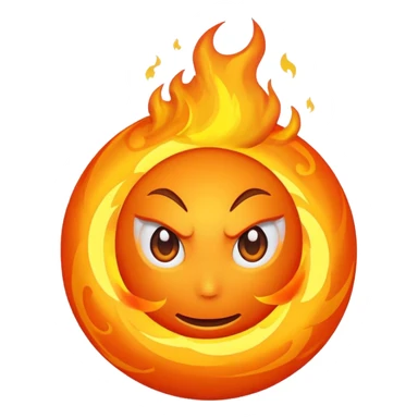 fire ball more fire sticker