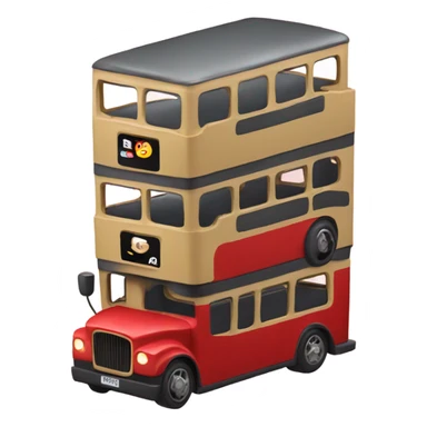 double decker sticker