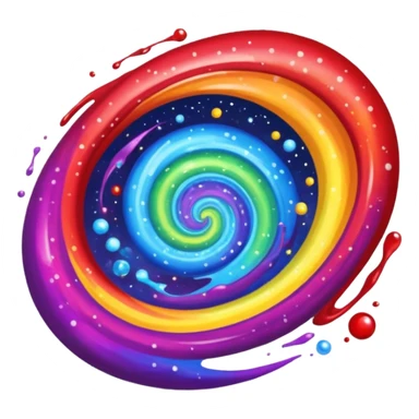 Rainbow galaxy starry blood sticker