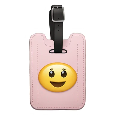 Light pink luggage tag sticker