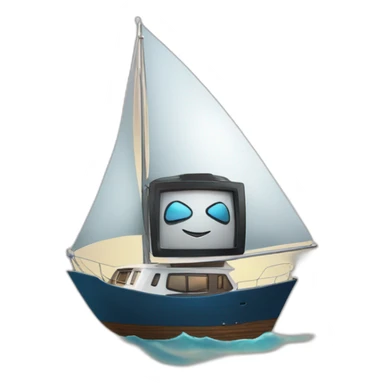 Kali linux on a yacht  sticker