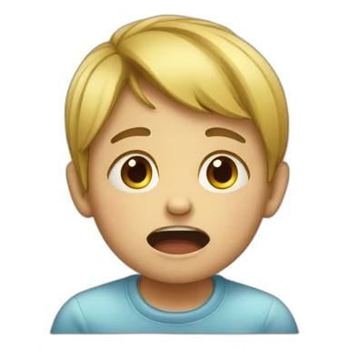 Child crying sticker