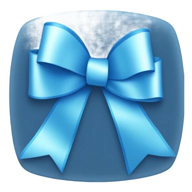 Blue ribbon emoji sticker