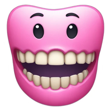 Um dente sorridente sticker
