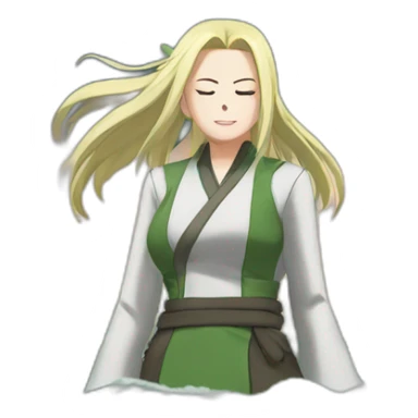 Tsunade at sea  sticker