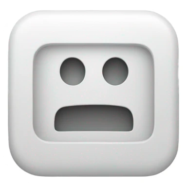 White play button small sticker