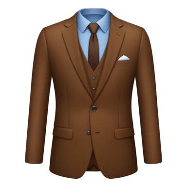 Give me a brown suit with stick just the clothes  sticker