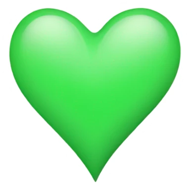 light green heart sticker