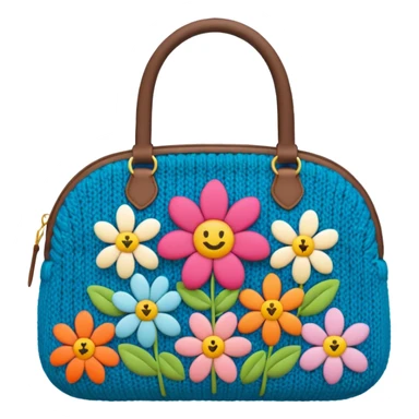 flower Knitted Bag sticker