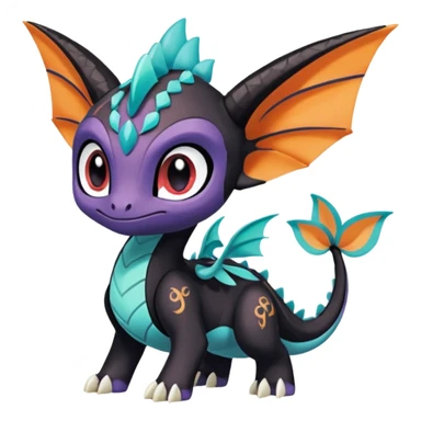 Meloetta-Kyurem-Spyro-Toothless-Stitch-Pokémon-Fakémon-creature-hybrid sticker