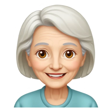 smiling elderly women indoors sticker