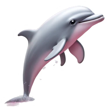 Pastel-pink-colors-dolphin sticker
