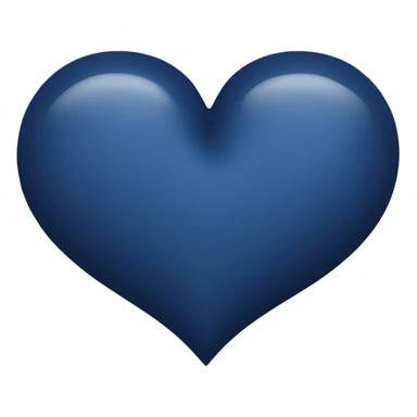 navy blue heart sticker