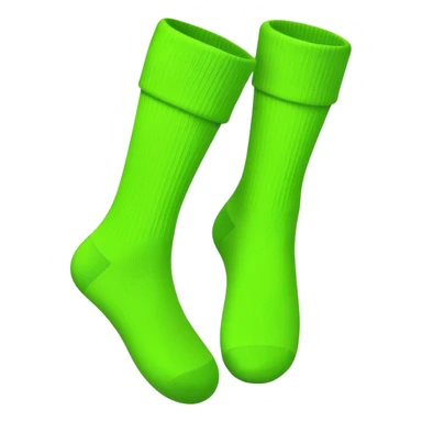Calcetines verde fluor sticker