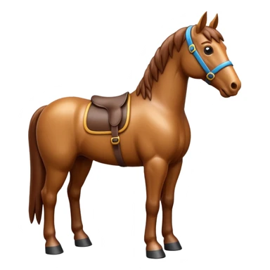 Standing Horse 3D emoji sticker