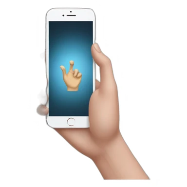 hand taking a iphone picture sticker