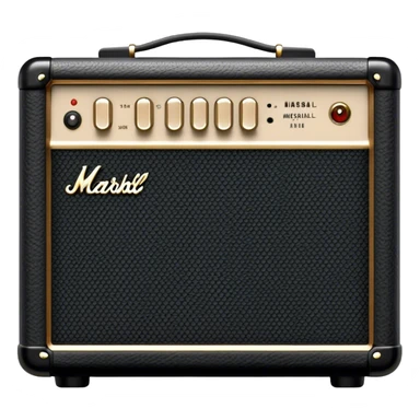 black mini marshall amp sticker