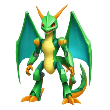 Mechanical Flygon-Charizard-Medabot-Mecha full body sticker