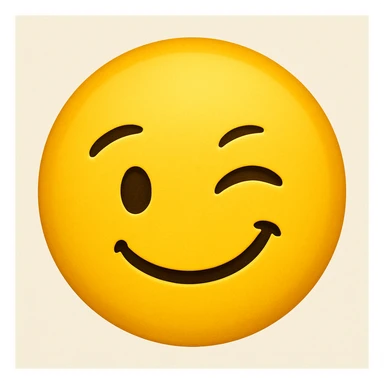 winking face emoji sticker