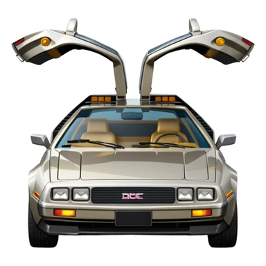 DeLorean DMC-12 doors down sticker