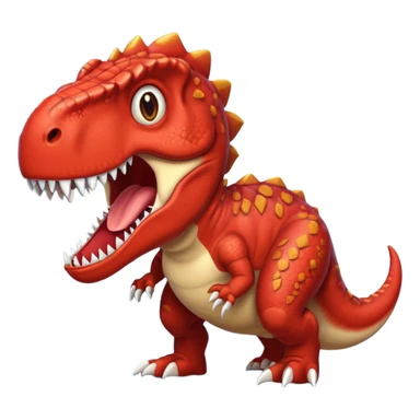 red t-rex sticker