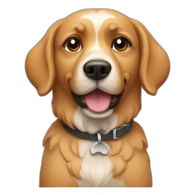 A dog presenting slides sticker