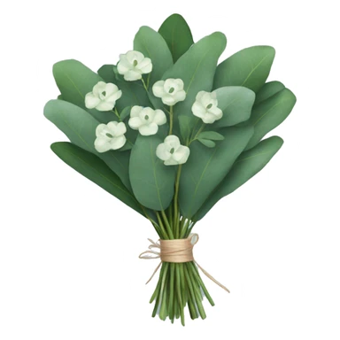 Bouquet of eucalyptus  sticker
