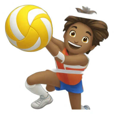 Volley ball sticker