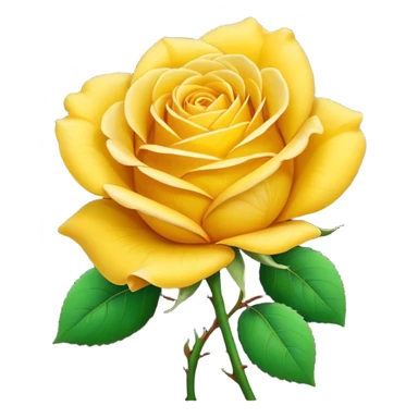 Yellow rose sticker