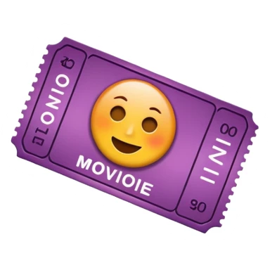movie ticket sticker