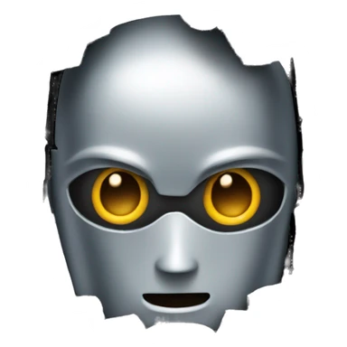 a robot that peeks in the cracks sticker