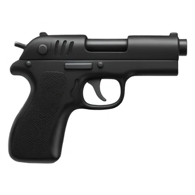 Toy gun, black sticker
