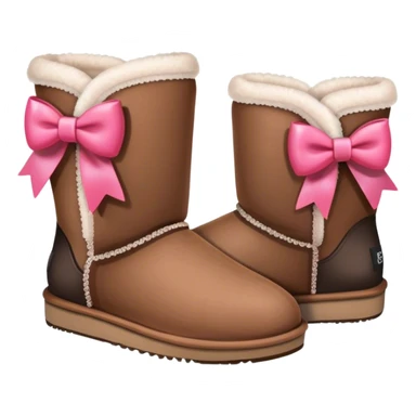 uggs with bow sticker