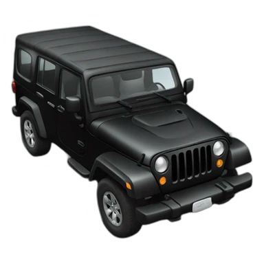 Black colour jeep  sticker