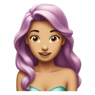 Ariel Disney with just upper body sticker