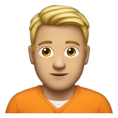 White Prisoner with orange shirt sticker