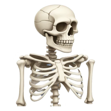 Skeleton sticker