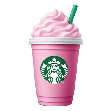 Pink Starbucks drink sticker